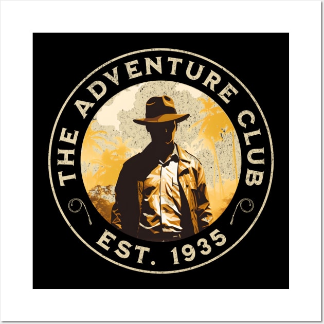 The Adventure Club - Est. 1935 - Jungle - Camping, Hiking, Adventure Wall Art by Fenay-Designs